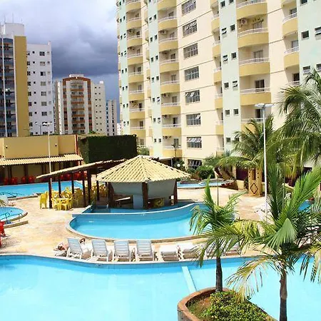 1004 - Apartamento Caldas Novas, Com Bebidas Liberadas No Parque Aguatico E Internet Banda Larga No Ap Wi-Fi Exterior foto